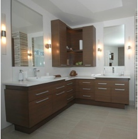 Mobilier de salle de bain conçus sur mesure par Ébénisterie d'Alain