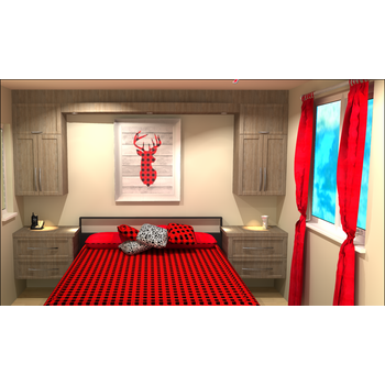Image d'un plan 3D d'une chambre à coucher par Armoires Érisyl