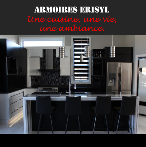 Armoires de cuisine fabriqués mesure par Armoires Érisyl
