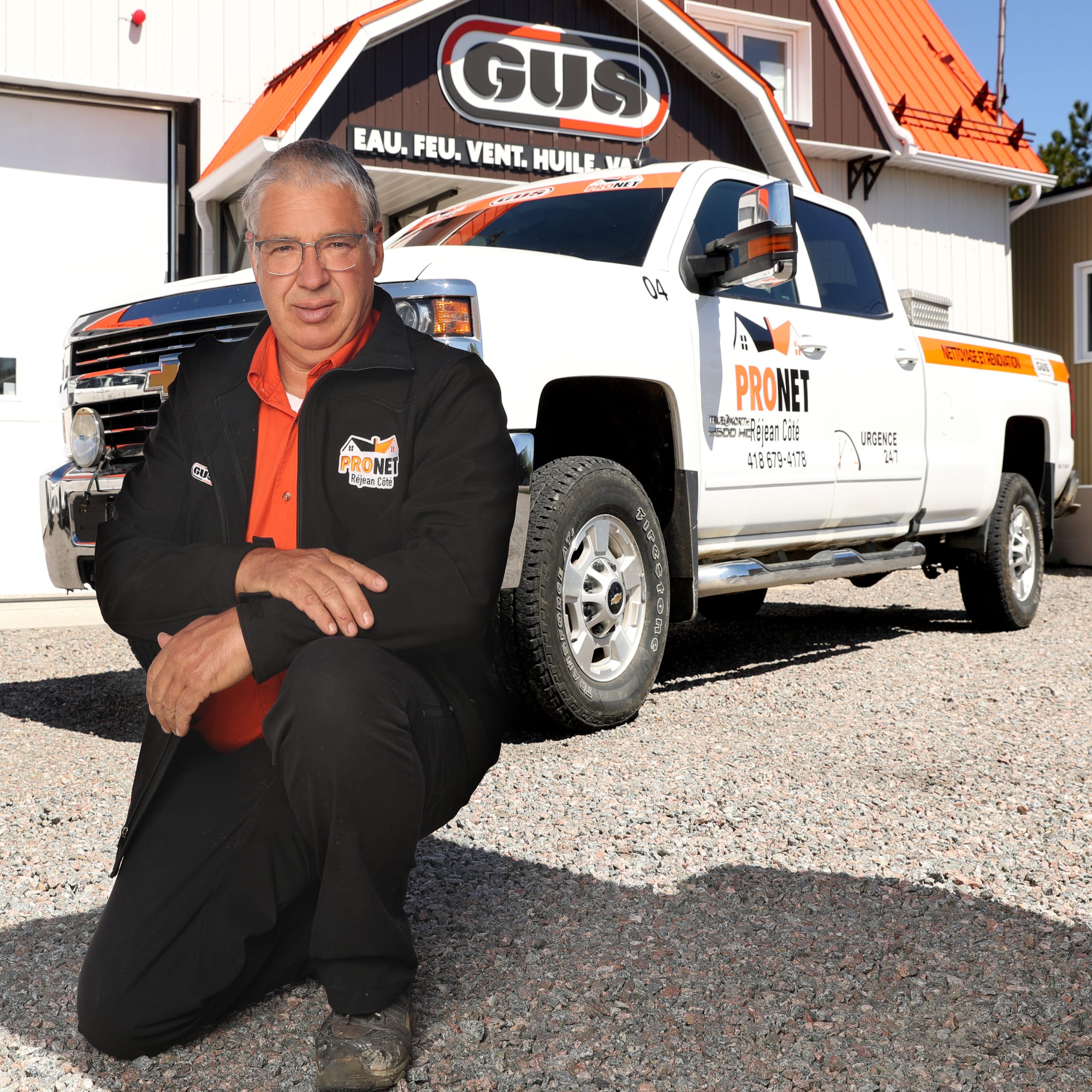 Réjean Côté propriétaire de Pronet Réjean Côté