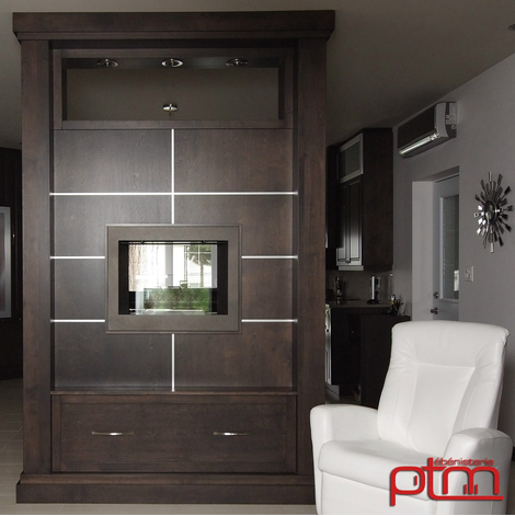 Mobilier intégré sur mesure – Ébénisterie PTM
