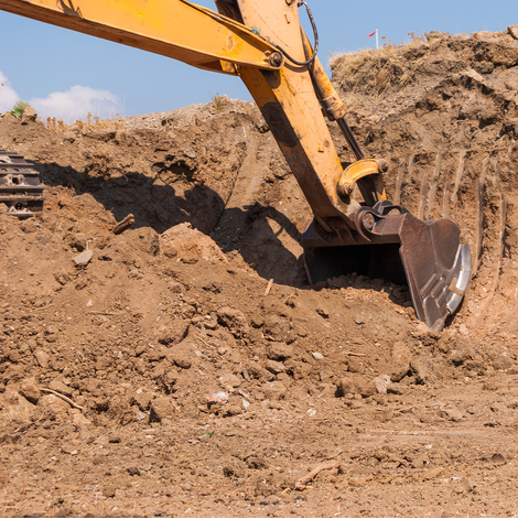 Travaux d’excavation en cours – service par Excavation PJS