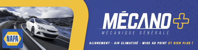 Bannière Garage Mécano Plus sur icïa