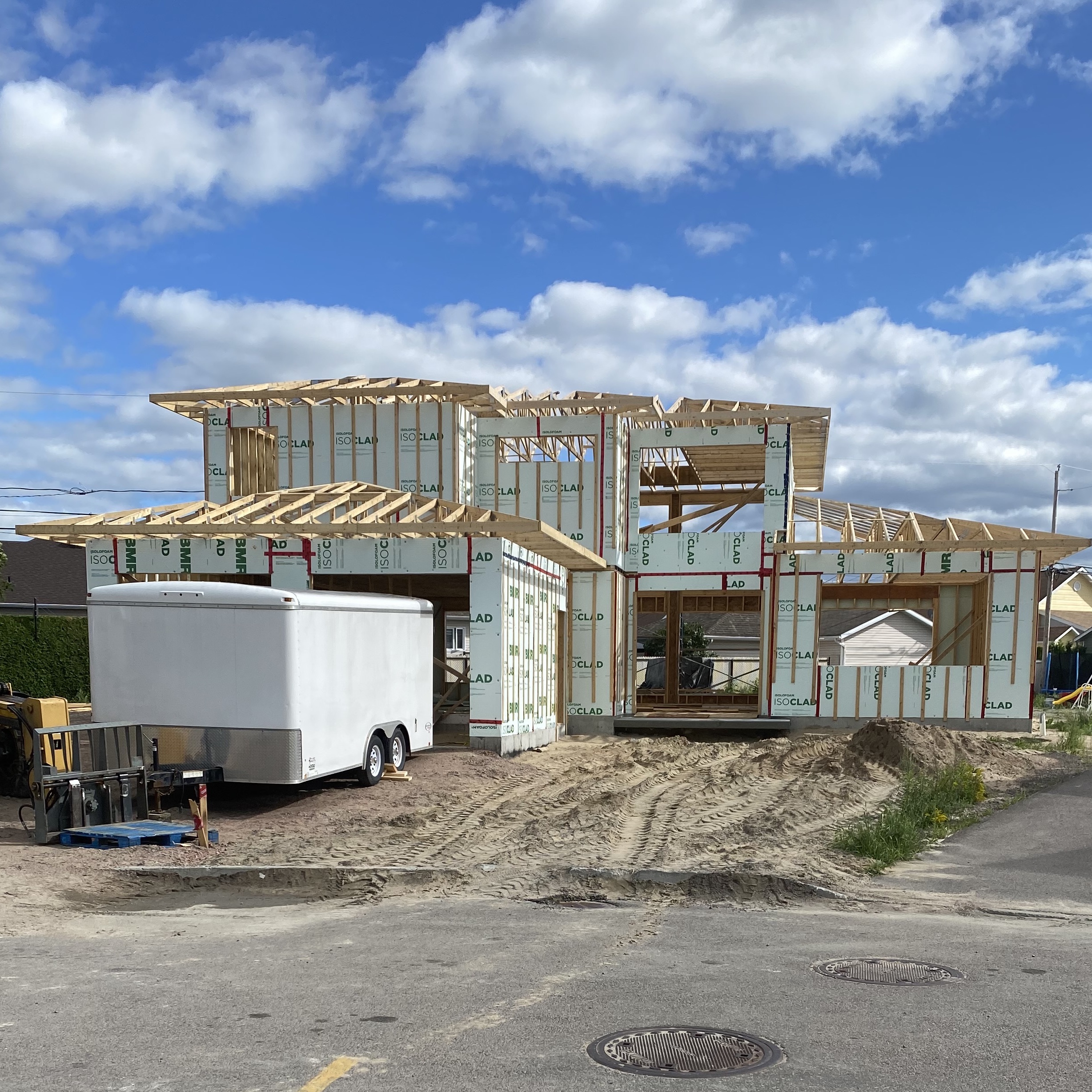 Maison résidentielle en pleine construction réalisé par Premium Construction